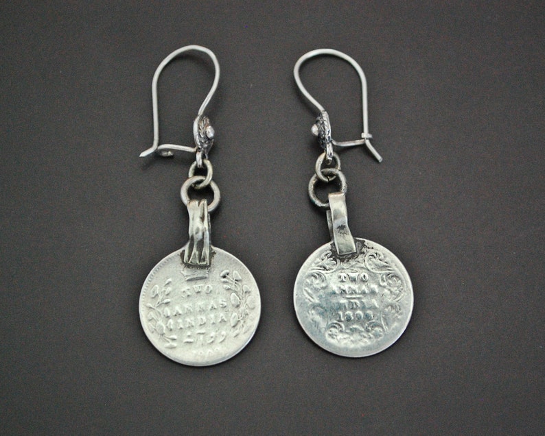 Tribal Coin Jewelry Coin Jewelry Coin Earrings Ethnic Indian Earrings with Coins
