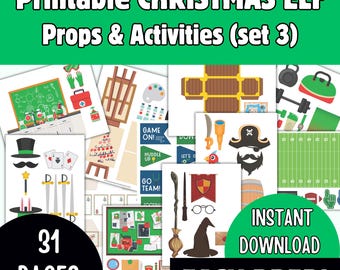 2025 Printable Elf Props Bundle – 10 Elf Kits, Activities & Scenes for Christmas (Set 3)