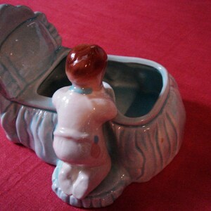 Vintage Ceramic Planter Baby Toddler at Bedtime Prayers FREE SHIPPING