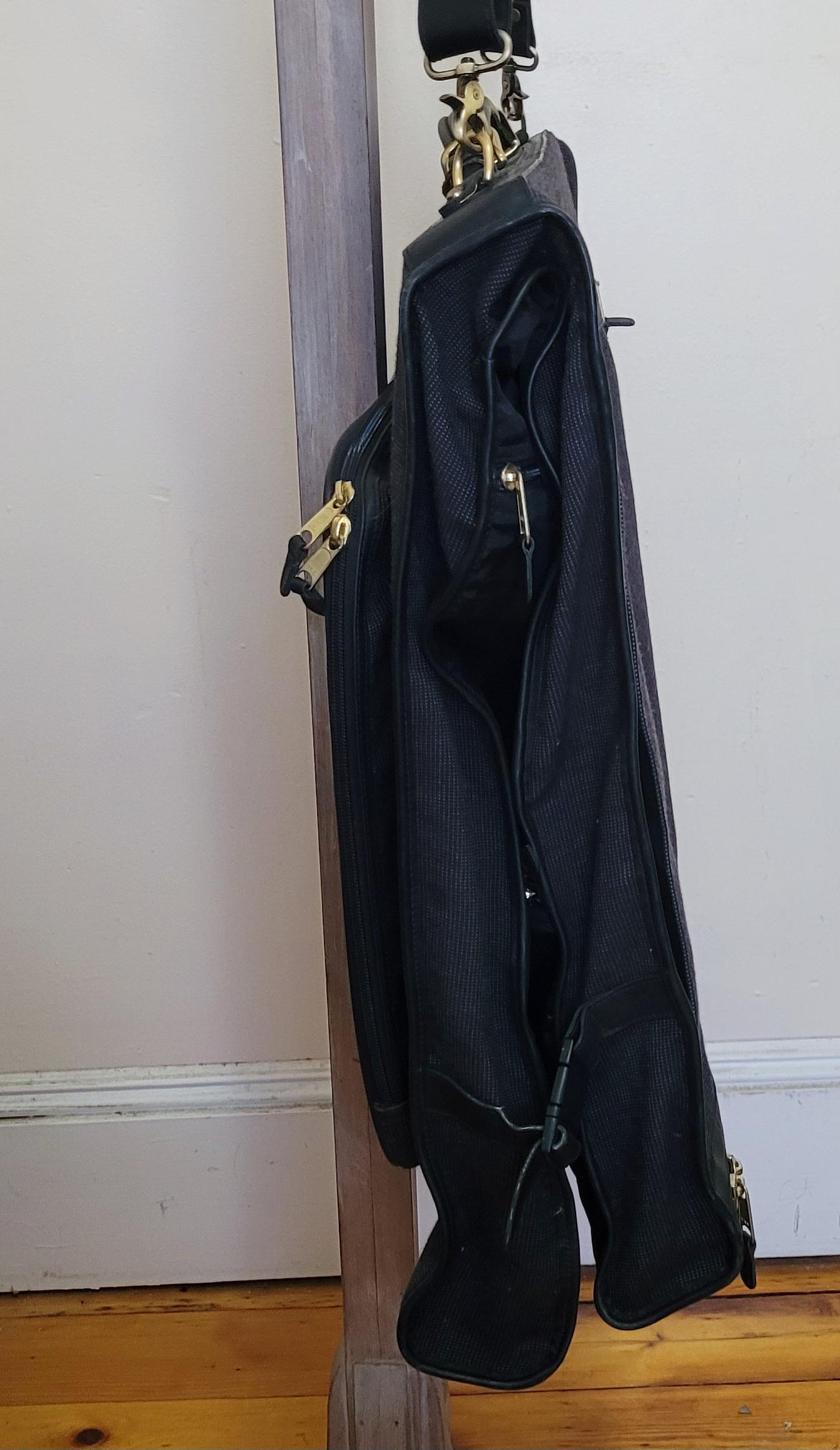 バッグ Coach Garment Case suitcase 2Way COACH Garment Bag Fold Over Suitcase Luggage Midnight Blue