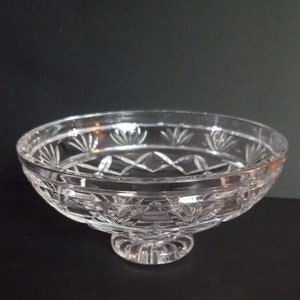 Candy Dish Waterford Crystal Footed Bowl Vintage Candy Dish Mint Condition FREE SHIPPING