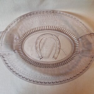 Bread Plate EAPG Give Us This Day Our Daily Bread Horseshoe Anchors Prayer Rug 1880s Antique Adams & Co. FREE SHIPPING