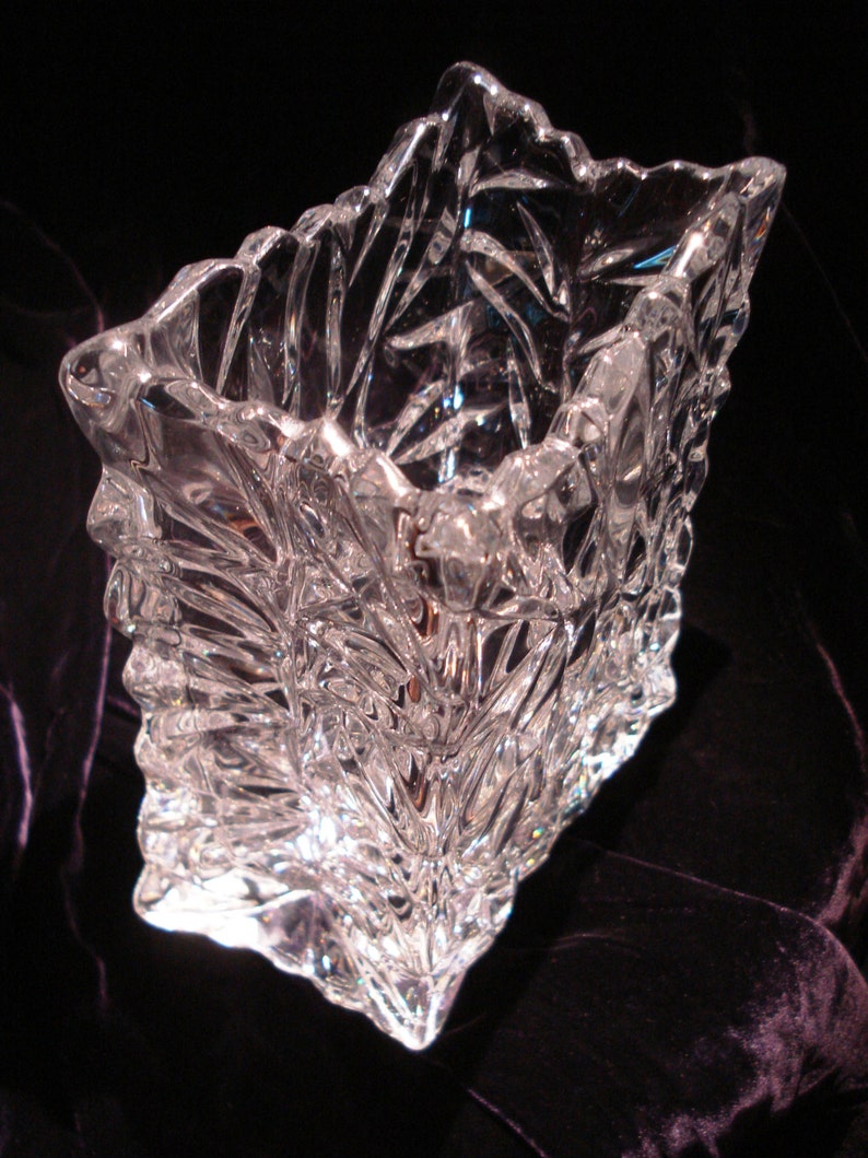 Crumpled Bag Crystal Vase Rosenthal Studio Linie 7 Inches Etsy