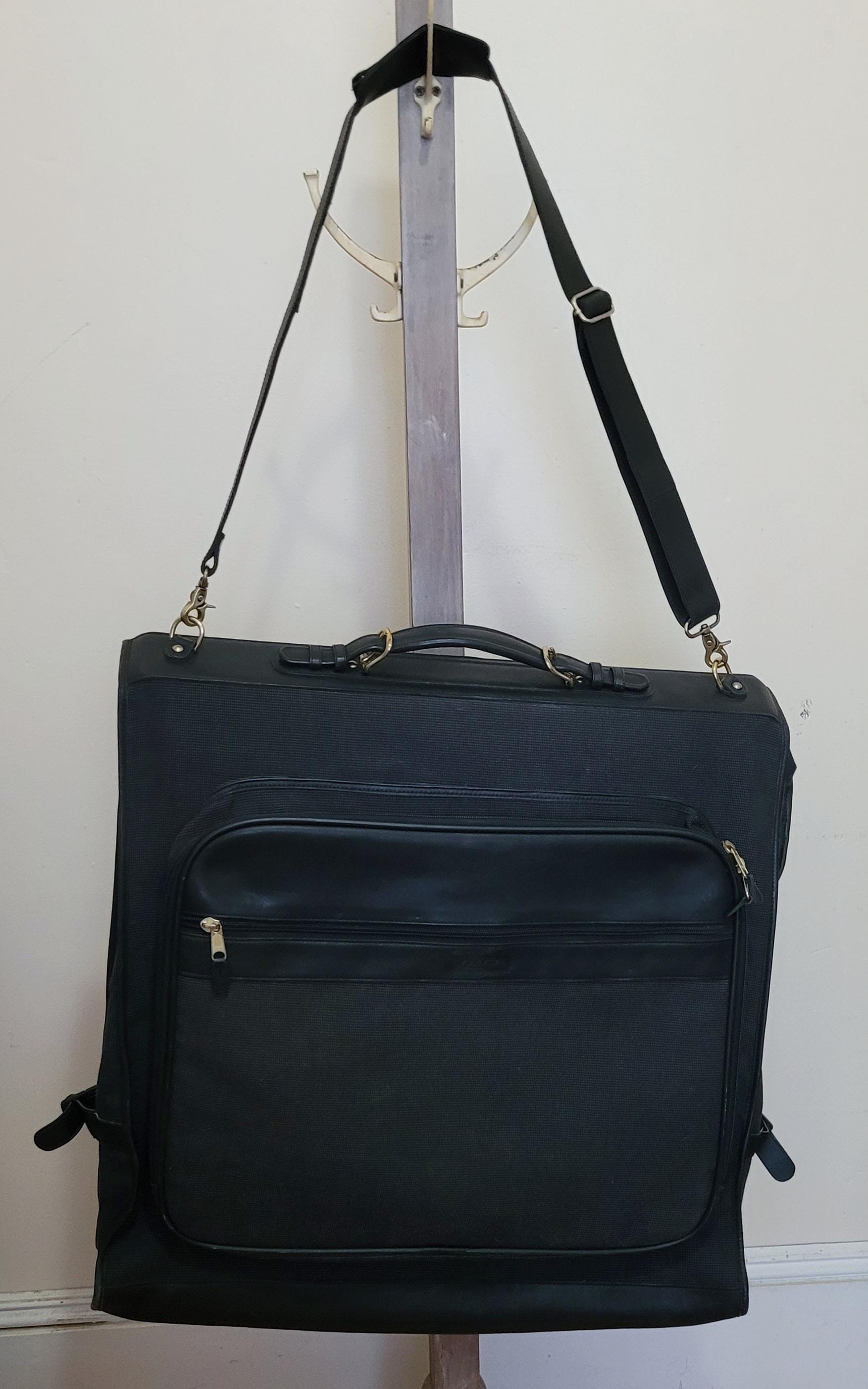 バッグ Coach Garment Case suitcase 2Way COACH Garment Bag Fold Over Suitcase Luggage Midnight Blue