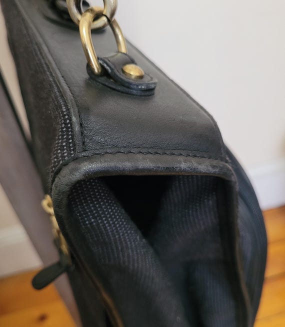 COACH Garment Bag Fold Over Suitcase Luggage Midnight Blue