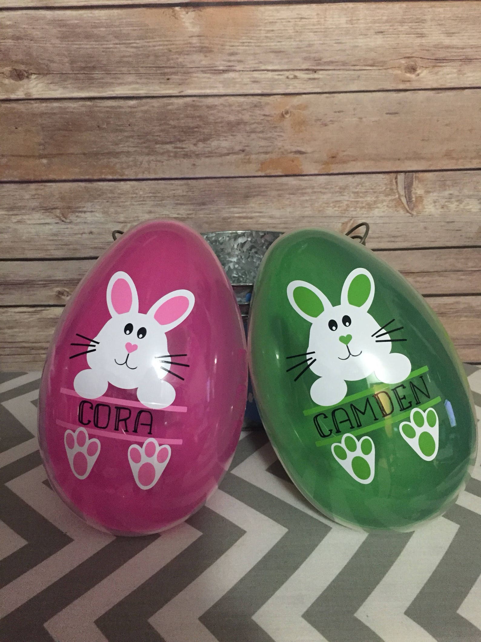 Personalized Jumbo Easter Egg Easter Bunny Gift Easter Etsy