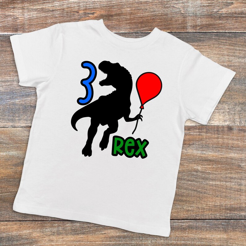 3-Rex T-Shirt Dino Birthday Three Rex Birthday Three Rex Birthday Shirt Dinosaur Birthday Shirt 3 Rex