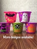Personalized Trick or Treat Buckets, Personalized Halloween Bucket, Halloween, Trick or Treat, Candy Bucket, Custom Halloween Bucket 