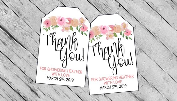 floral baby shower favors