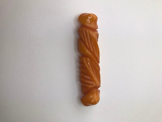 Bakelite Butterscotch pin - image 2
