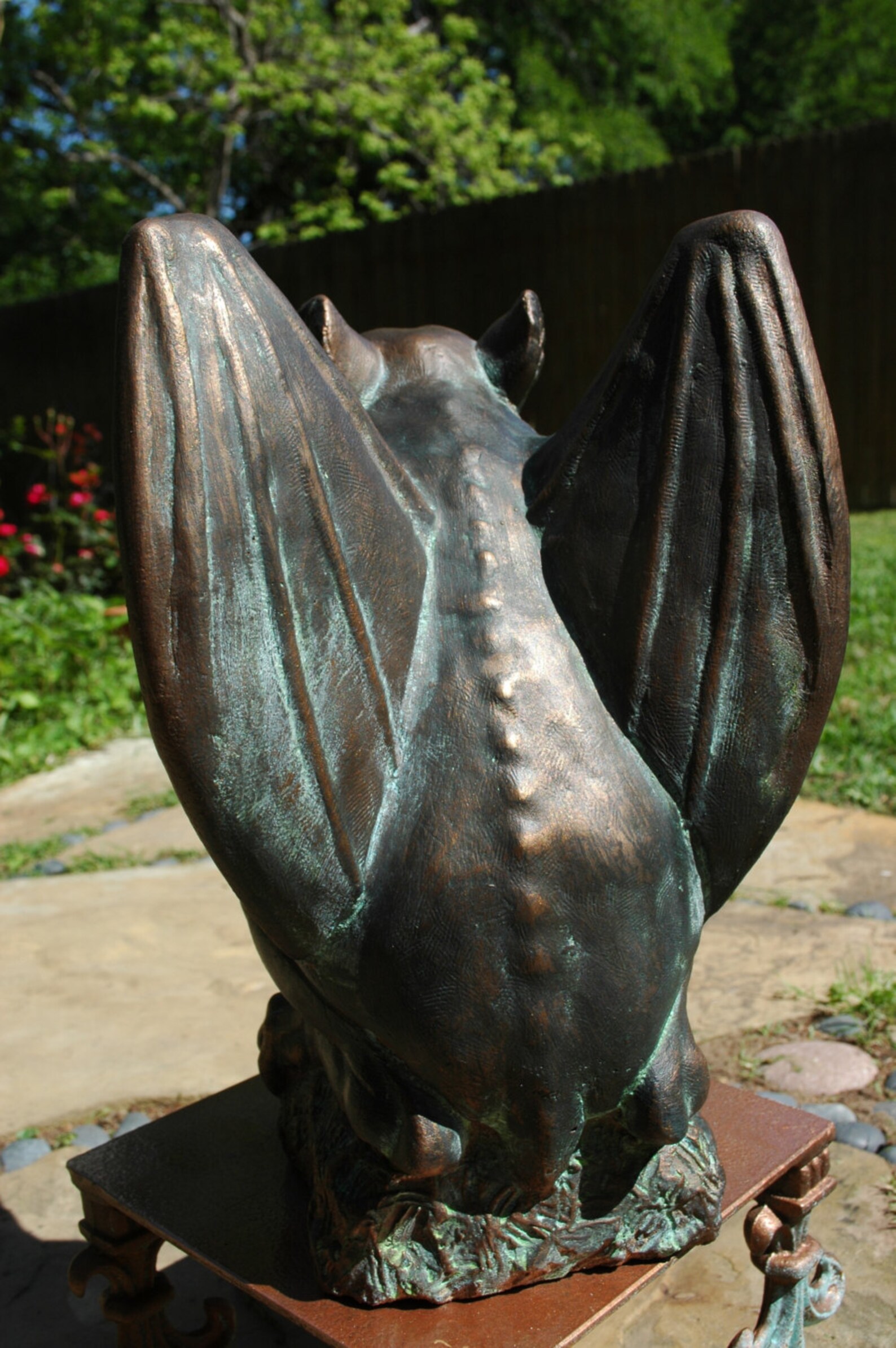 Bronze aged in patina Roof Top Gargoyle Statue for your home Etsy