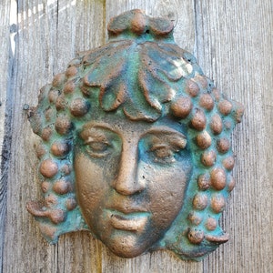 Greenlady Face Wine Goddess Garden Gate Door Wall or Fence - Etsy