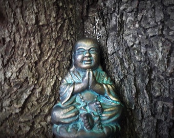 Small Meditating Bronze Buddha Statue