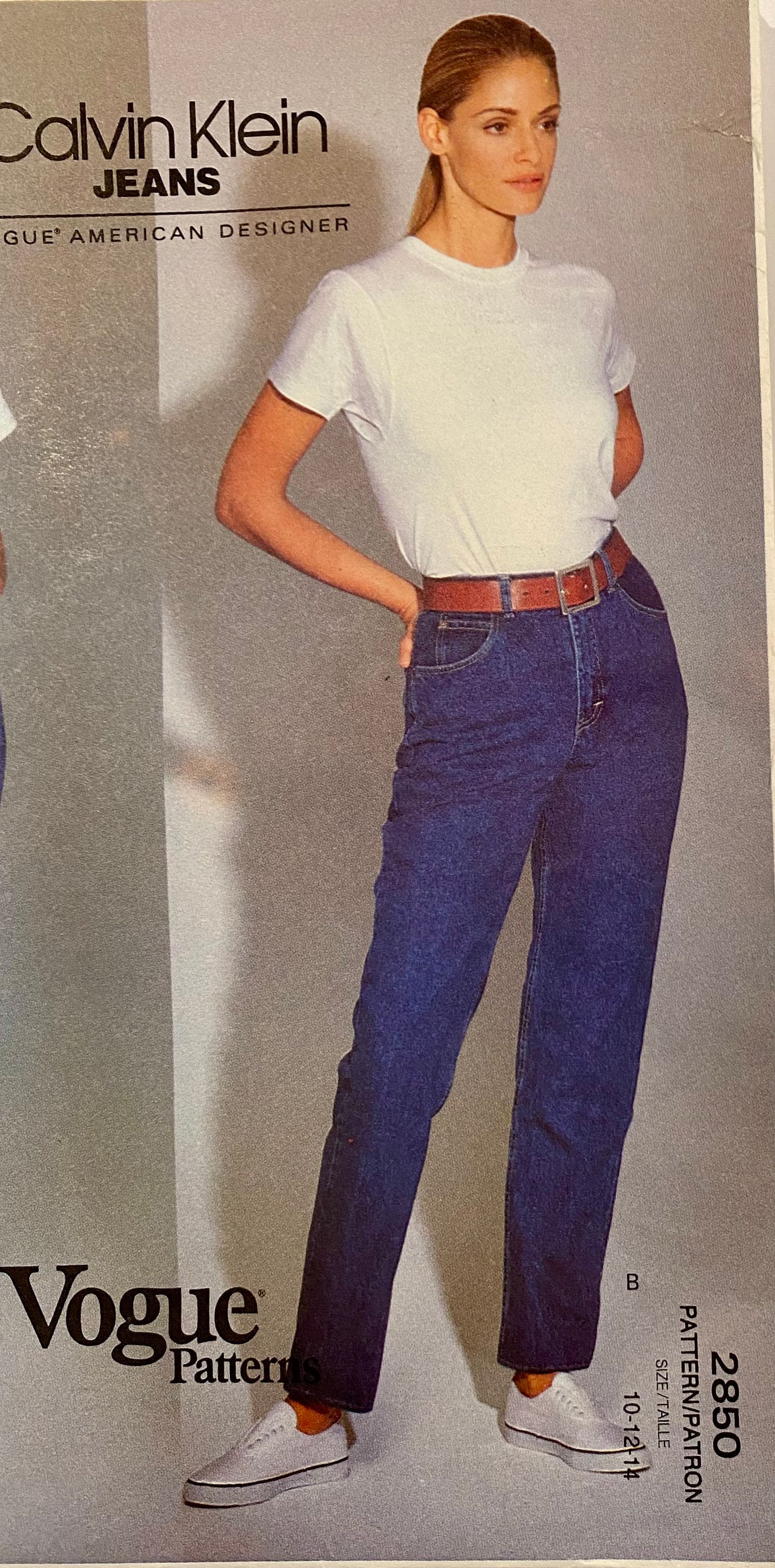 RARE Vintage Vogue Designer Calvin Klein Jeans & Skirt for a - Etsy