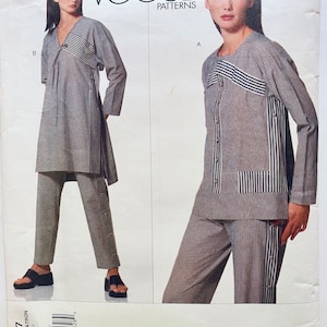 RARE Vintage Vogue Designer Original Issey Miyake Loose Fitting Top  2 Styles and Contour Waist, Tapered Leg Pants Size 10-14 Pattern 2127