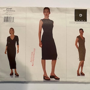 Vogue Dress 3 Options Donna Karan