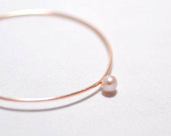 Pearl bangle bracelet, mother gift from son, luxury cuffs, aaa pearl solid silver bangle, gold arm cuff, good gift mom