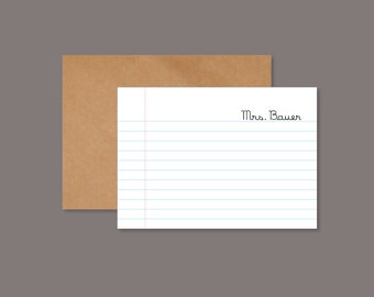 Personalized Note Set for Teachers