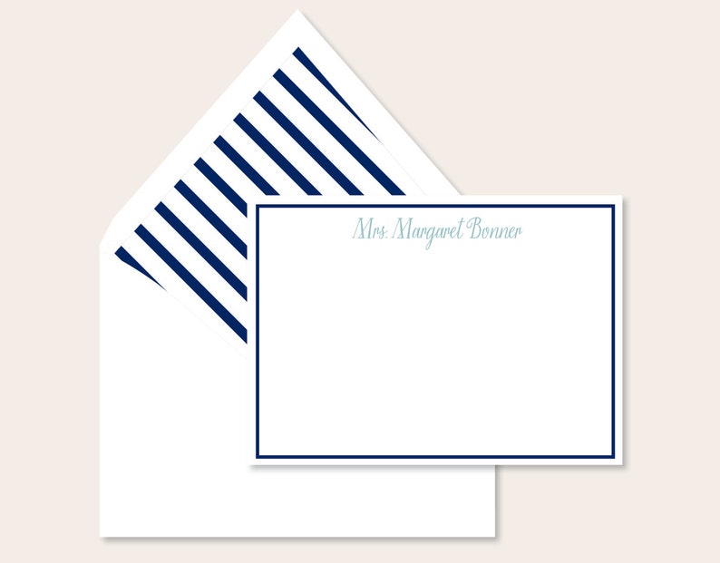 Personalized Stationery Classic Name Etsy