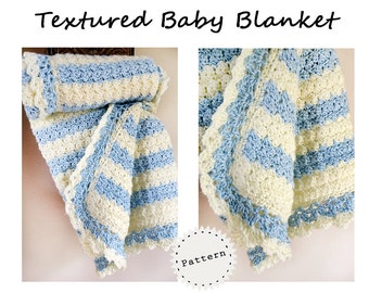 CROCHET Baby BLANKET Pattern PDF Textured Baby blanket Crochet Pattern,Newborn blanket