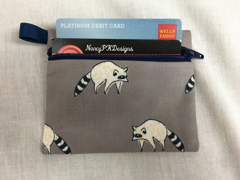 Halloween Bat, Ghost or Pumpkin Flat Zipper Coin Purse, AirPod Case, Credit Card Wallet, Earbud Pouch - New Color image 6