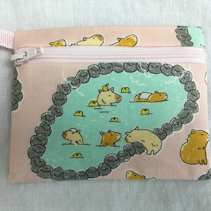 Capybara-portemonnee met platte ritssluiting, AirPod-hoesje, hoesje voor visitekaartjes, creditcardportemonnee - nieuwe kleur
