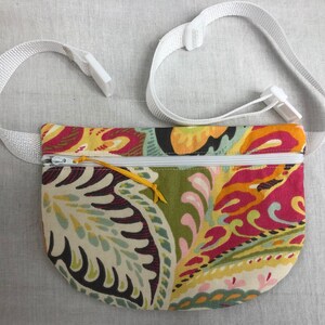 Psychedelic Flat Zipper Waist Pack, Festival Bag, Fanny Pack, Bum Bag, Belt Bag