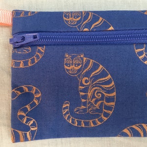 Tigers Flat Zipper Geldbörse, Geldbörse, Geldbörse, Ohrstecker, Air Pod Hülle