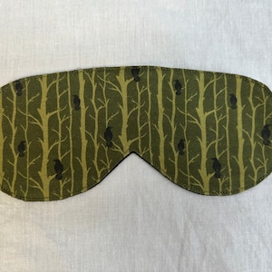 Ravens in Trees Sleep Mask Set, Travel Mask, Blindfold, Eye Mask