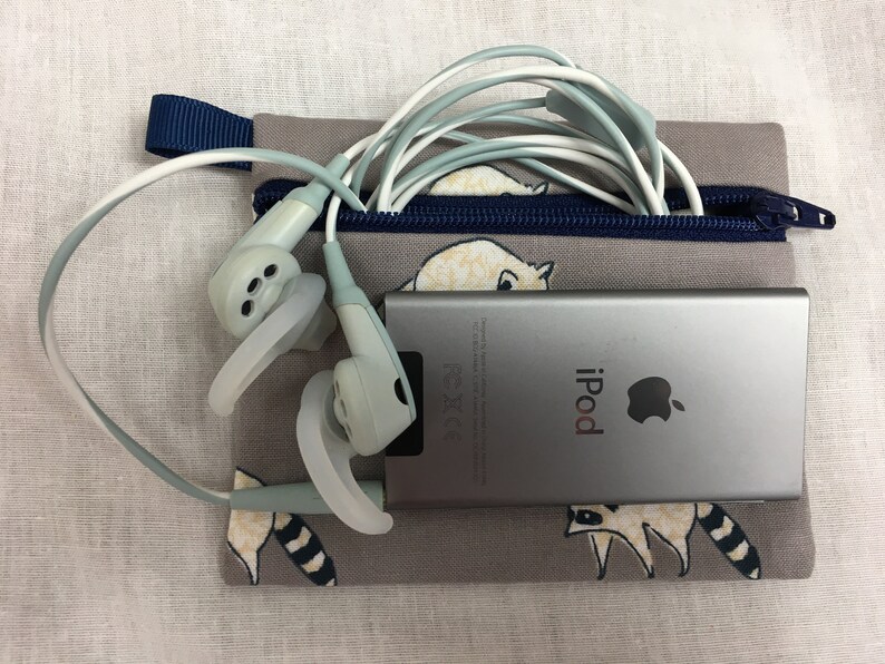 Halloween Bat, Ghost or Pumpkin Flat Zipper Coin Purse, AirPod Case, Credit Card Wallet, Earbud Pouch - New Color image 8