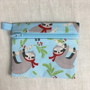 Faultier Reißverschluss-Geldbörse, Kreditkartenetui, Ohrhörer-Beutel, Musik-Player-Halter - Wählen Sie eine Farbe