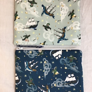 Sea Animals in the Sky Medium Padded Zipper Bag, Cosmetic Bag, Gadget Bag, Organizer Bag