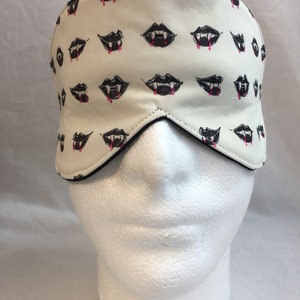 Fangs Cotton Sleep Mask Set, Eye Mask, Travel Mask, Blindfold