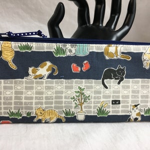 ヤードキャッツ パッド入りジッパー付きペン/鉛筆ケース、かぎ針ケース、メガネケース