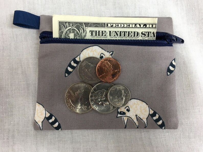 Halloween Bat, Ghost or Pumpkin Flat Zipper Coin Purse, AirPod Case, Credit Card Wallet, Earbud Pouch - New Color image 7