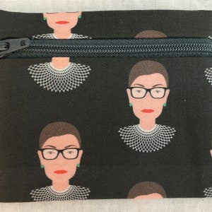 RBG Flat Zipper Coin Purse, Air Pod Case, Earbud Pouch, Credit Card Wallet