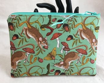 Rat Small Zipper Coin Purse Featuring Noristudio Pet Rat