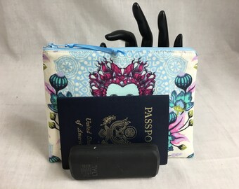 Bouffant Girls Sac matelassé à fermeture éclair moyen, trousse à