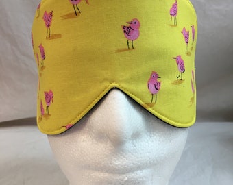 Malibu Shore Birds Cotton Sleep Mask, Travel Mask, Spa Mask