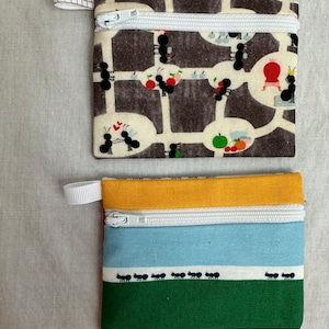 Monedero plano con cremallera de Ants, tarjetero de Ants, funda para AirPods,