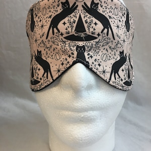 Cats and Hats Cotton Sleep Mask Set, Eye Mask, Travel Mask, Blindfold