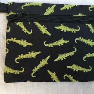 Alligator Zipper Coin Purse, Credit CardWallet, Earbud Pouch, AirPod Case