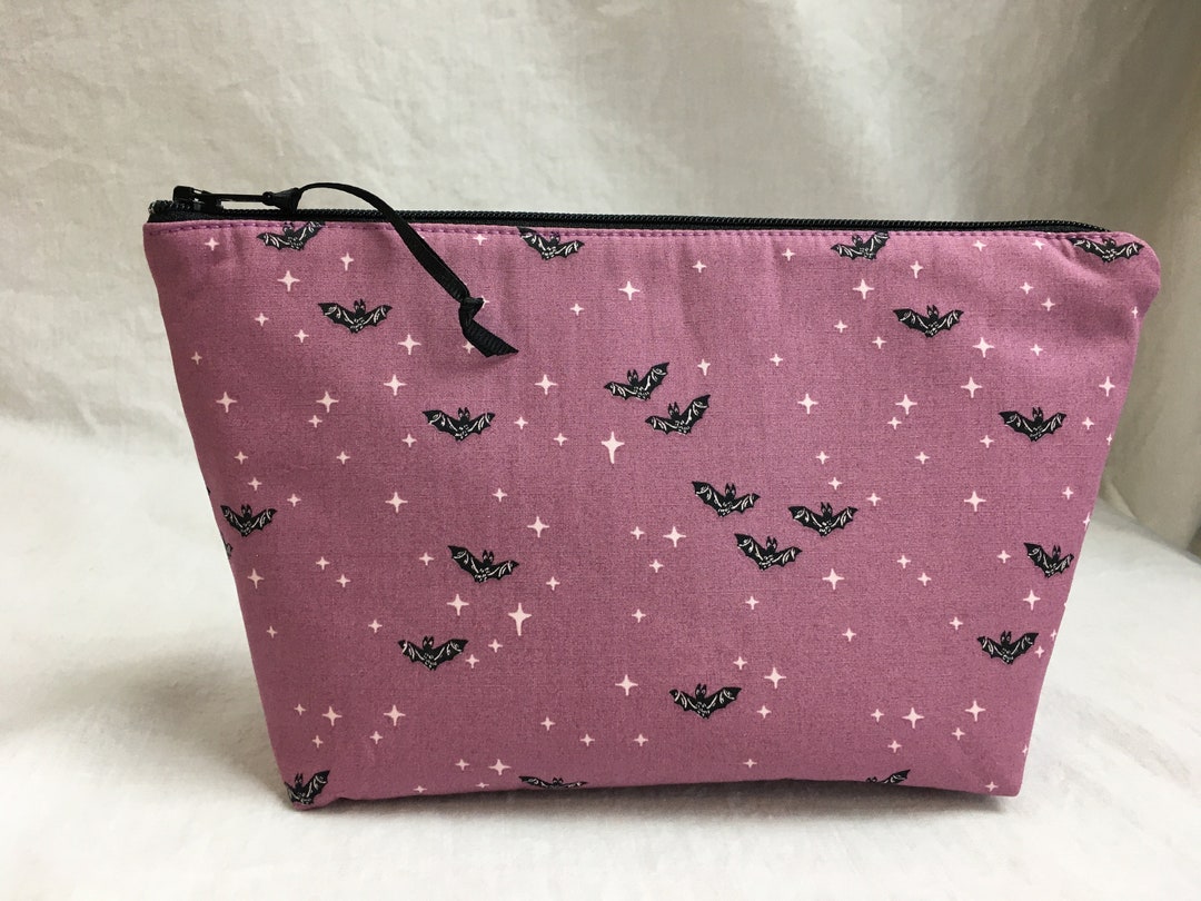 Bats Large Padded Zipper Bag, Organizer Pouch, Cosmetic Bag, Travel