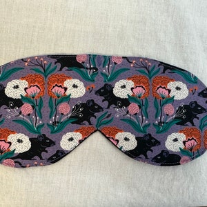 Rats and Flowers Sleep Mask Set, Eye Mask, Cotton Eye Mask, Blindfold