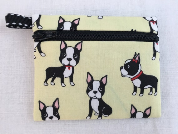 Boston Terrier Coin Purse Credit Card Earbud Music Player Etsy
