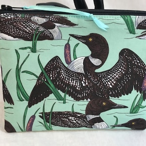 Loons Medium Padded Zipper Bag, Cosmetic Pouch, Gadget Bag, Travel Pouch