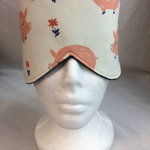 Organic Cotton Pigs Sleep Mask, Eye Mask, Travel Mask, Blindfold