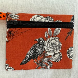 Monedero con cremallera plana Ravens, estuche para gadgets, billetera para tarjetas de crédito