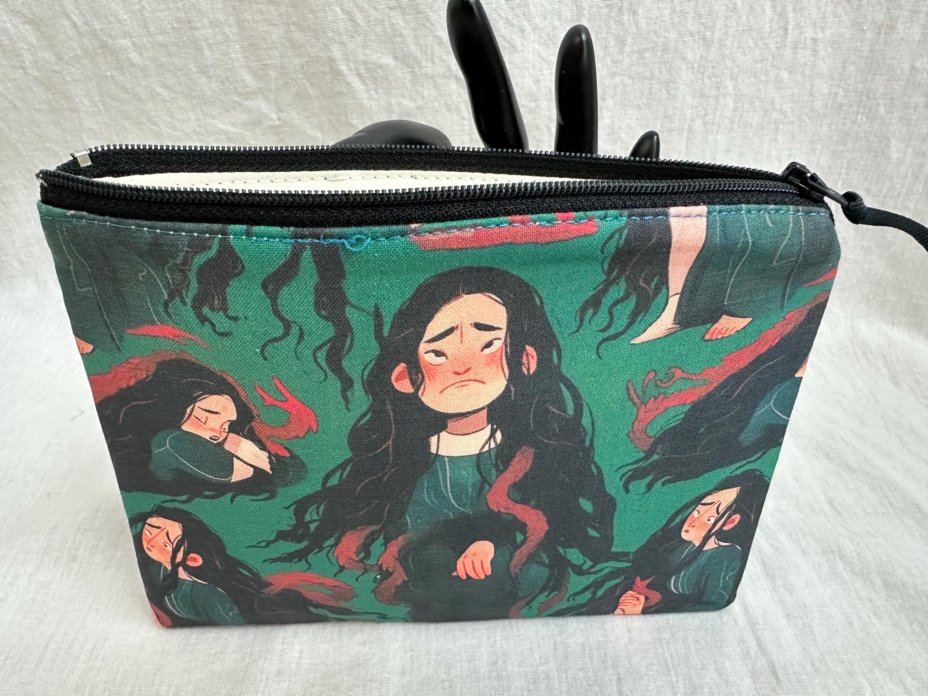 JYTAPP Kosmetiktasche Mit Reißverschluss – Umhängbare Tasche Aus Segeltuch, 22,9 X 17,8 Cm, Ideal Für Make-up & Reisen