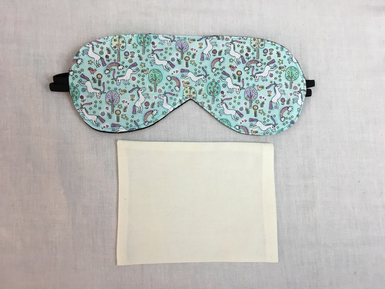 Eye Mask Travel Mask Sleeping Mask Blindfold Tiny Unicorns Cotton Sleep Mask /&Case Set